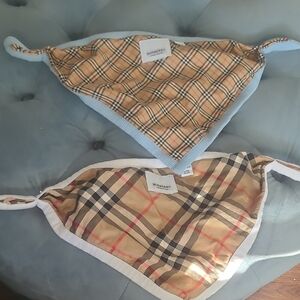 Burberry Tan and Black Checkered Accessory